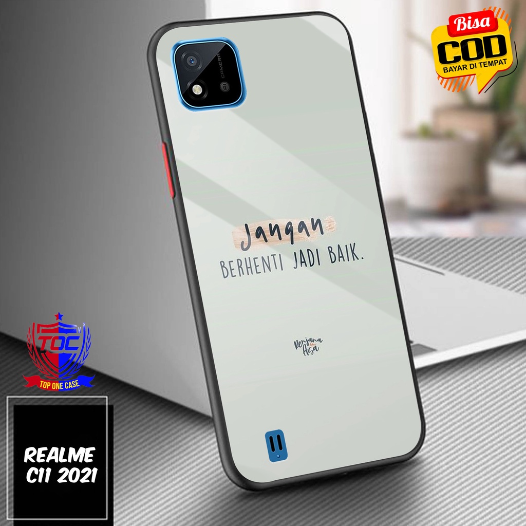 Case REALME C11 2021 Terbaru TOP ONE CASE [ QUOTES ]  -Casing REALME C11 2021- Casing Hp Mewah - Har