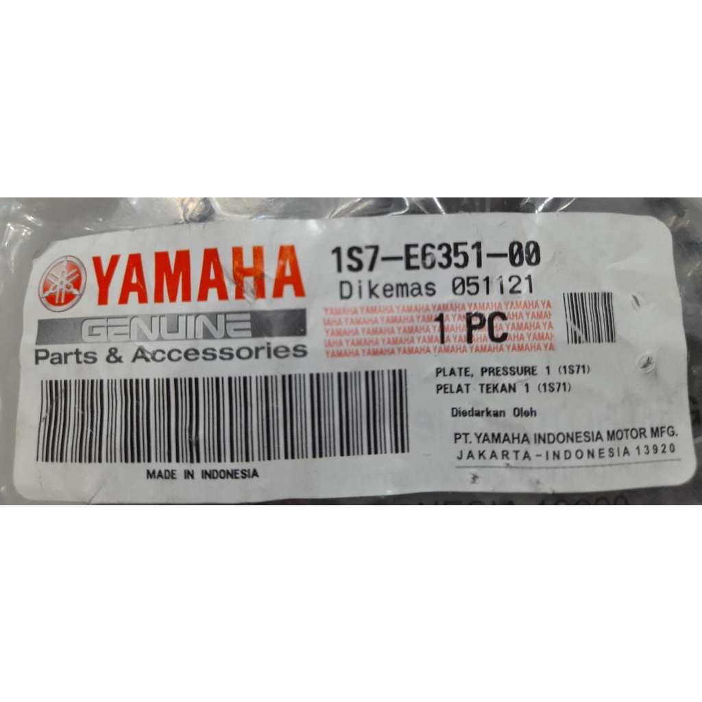 Lawan Kaki 4 Empat Pelat tekan Plate Pressure Yamaha Jupiter Mx 1S7 E6351 00