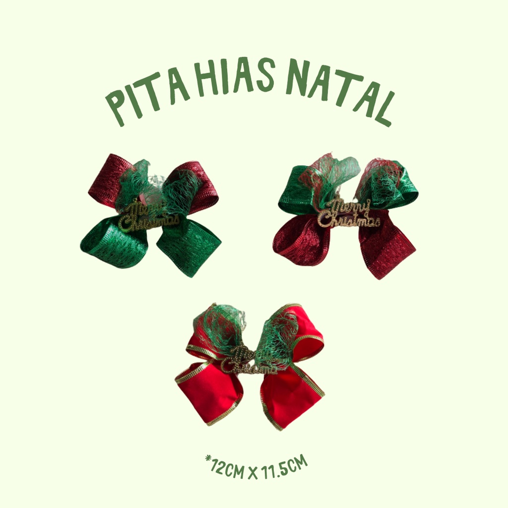 

Pita Natal Merry Christmas Untuk Kado Hampers Bingkisan Parcel (B)