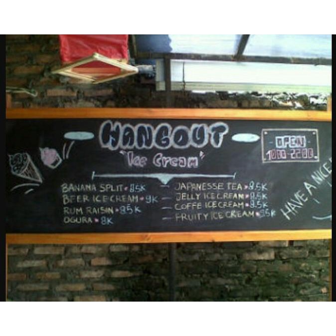 

Office & Stationery | Alat Tulis | 60X120Cm Paling Murah Papan Menu Cafe Resto Papan Tulis Kapur | Best Seller