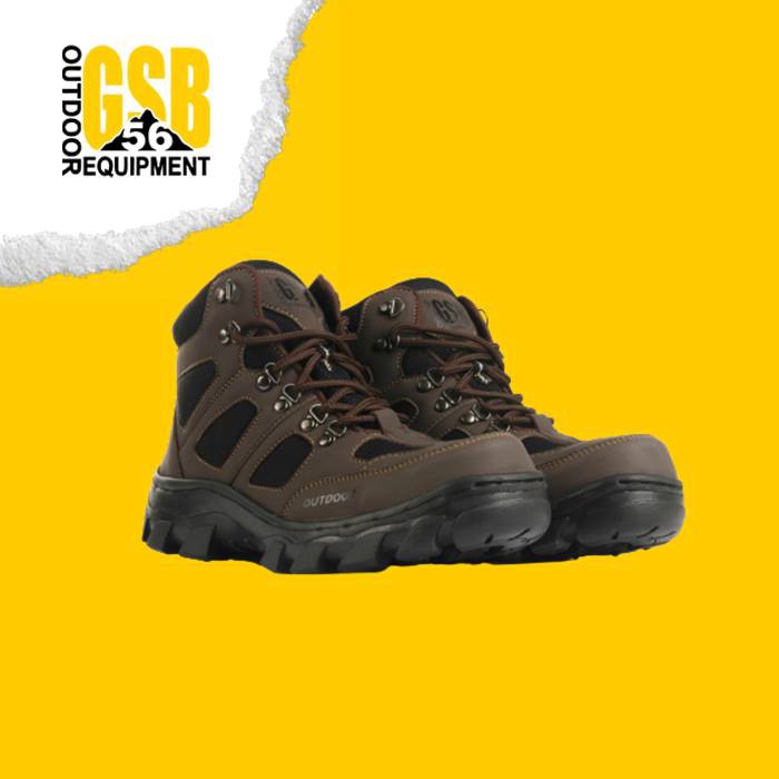 Sepatu Safety Boots Pria GSB-56 Original Saurus / Sepatu Outdoor / Sepatu Hiking / Ujung Besi/Casual