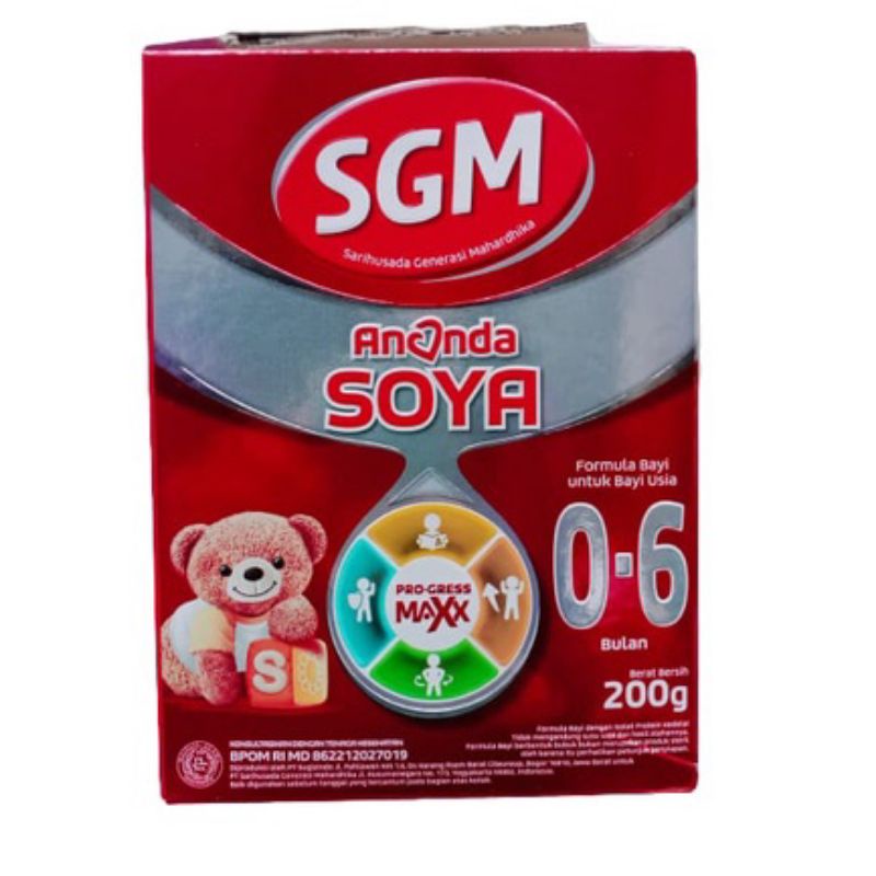 

SGM SOYA 0-6 BULAN NETTO 200GR