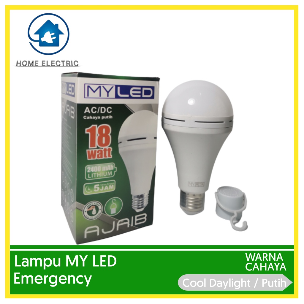 Lampu LED EMERGENCY MY LED AJAIB 18 Watt