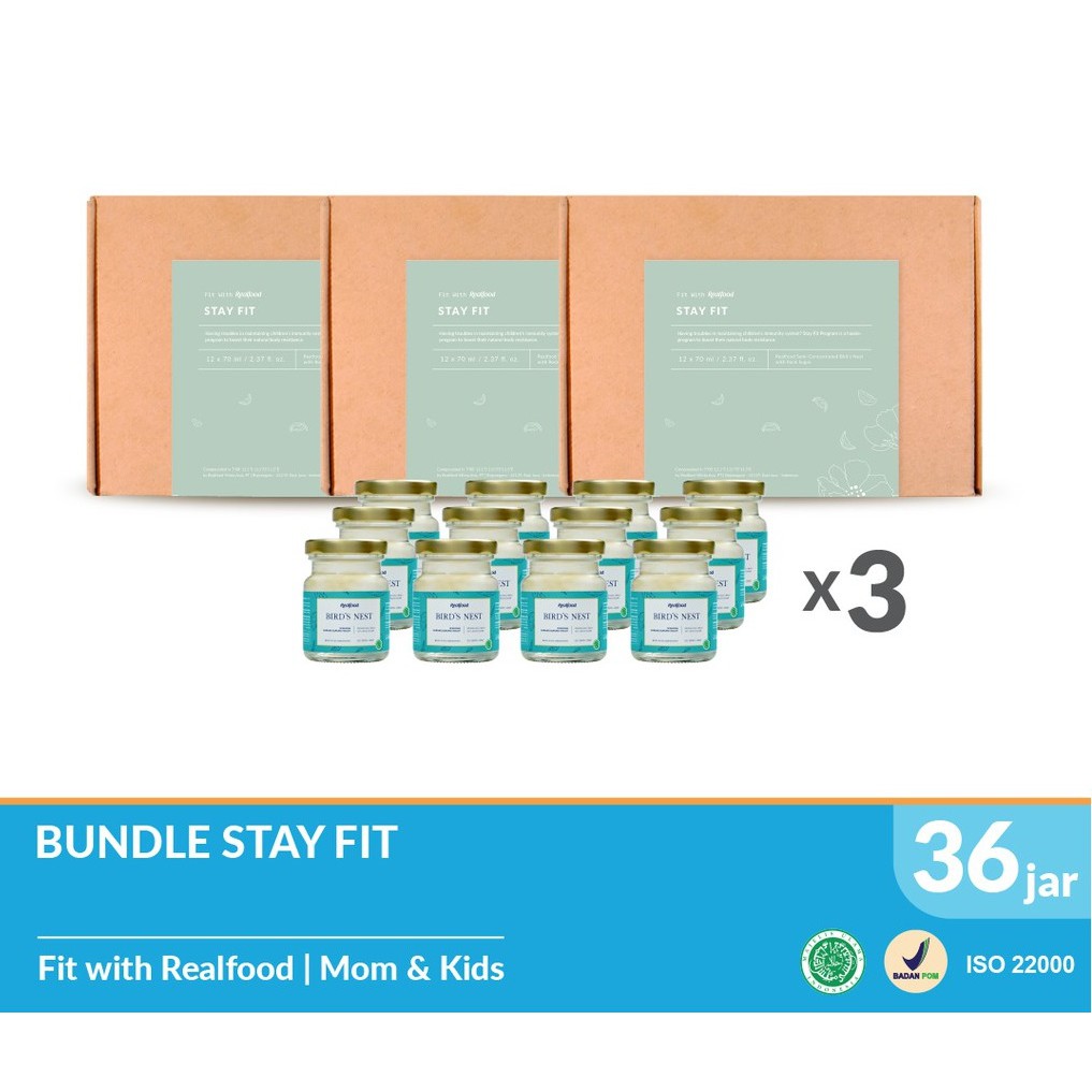 

Realfood Triple Bundle Stay fit 36 jar