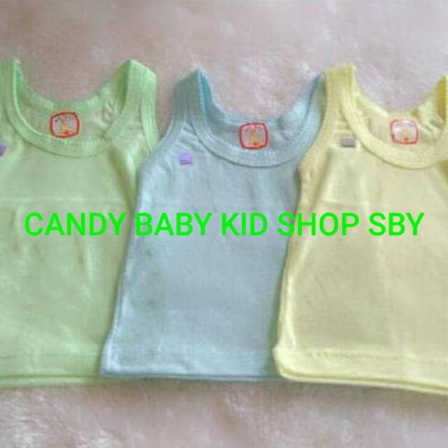 Singlet Anak Bayi Hao Hen Kaos Dalam Murah Halus Putih Warna 34 36