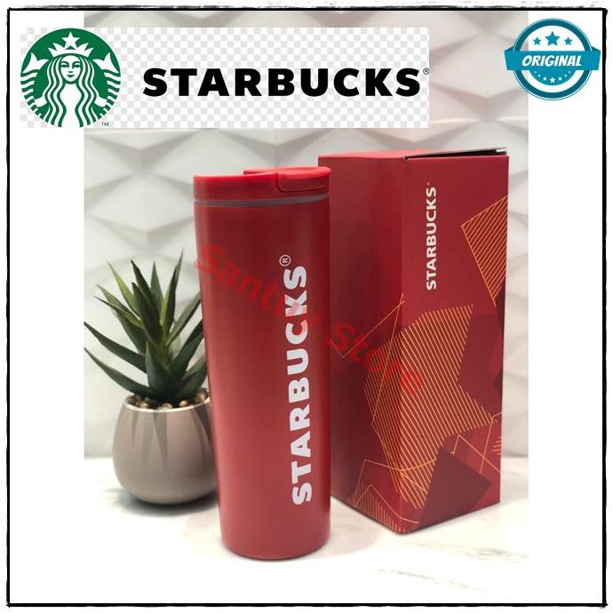 PROMO TUMBLER STARBUCK / STARBUCKS POLISHED 100% ORIGINAL - RED ROSE