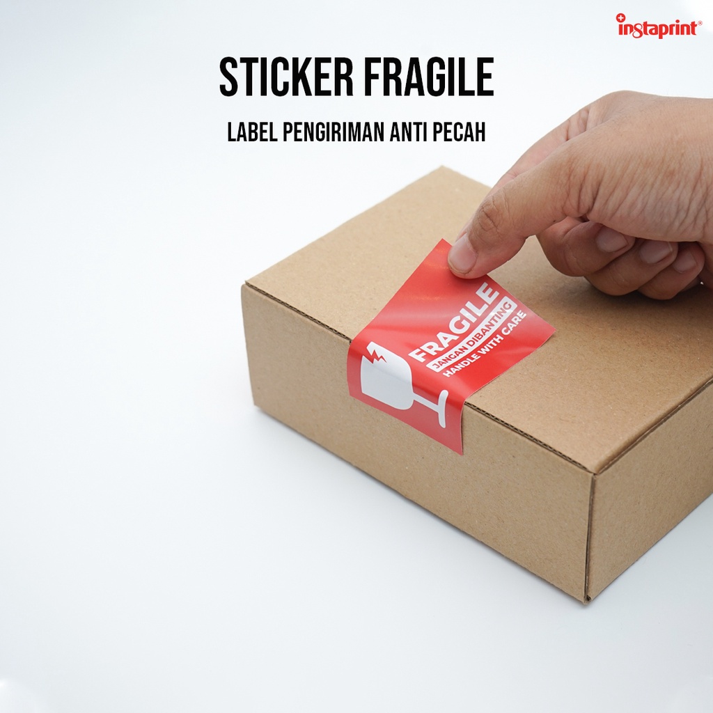 Jual Sticker Fragile Murah Cetak Stiker Pecah Belah Kemasan Olshop Label Pengiriman Awas 2634