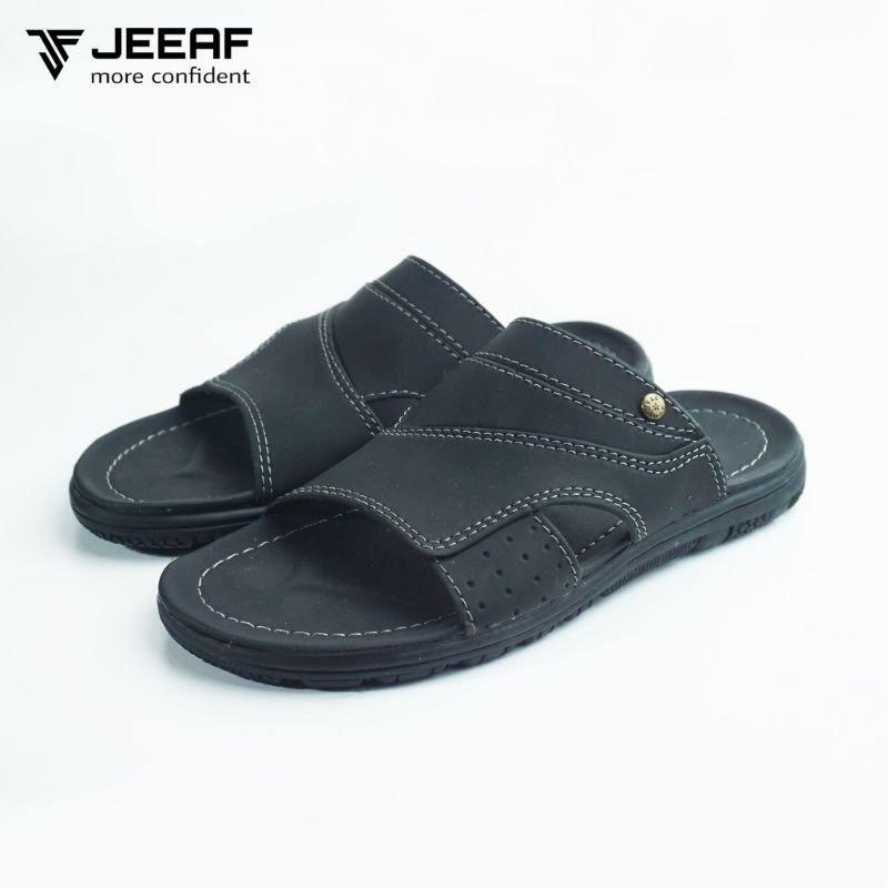 SANDAL SLOP PRIA KULIT CASUAL JEEAF ORIGINAL BEST QUALITY SANDAL JAPIT PRIA