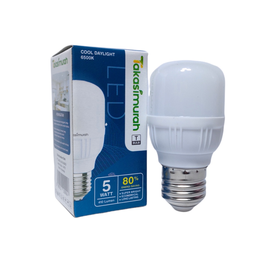 TAKASIMURAH Lampu LED Capsule 5 Watt - Cahaya Putih