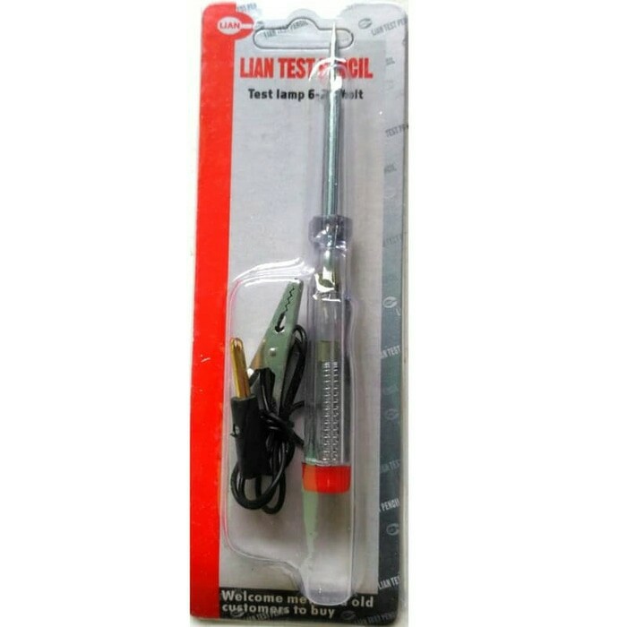 Tespen Aki DC Testpen tes pen 6-24 volt mobil tegangan DC