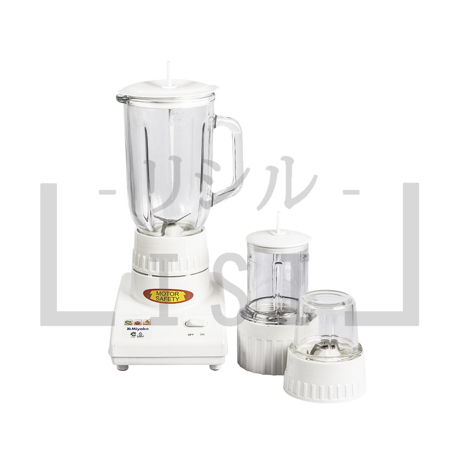 BLENDER PELUMAT JUICER CHOPPER BUAH DAGING BUMBU 3 IN 1 KACA MIYAKO BL-102-GS BLM0401110AA
