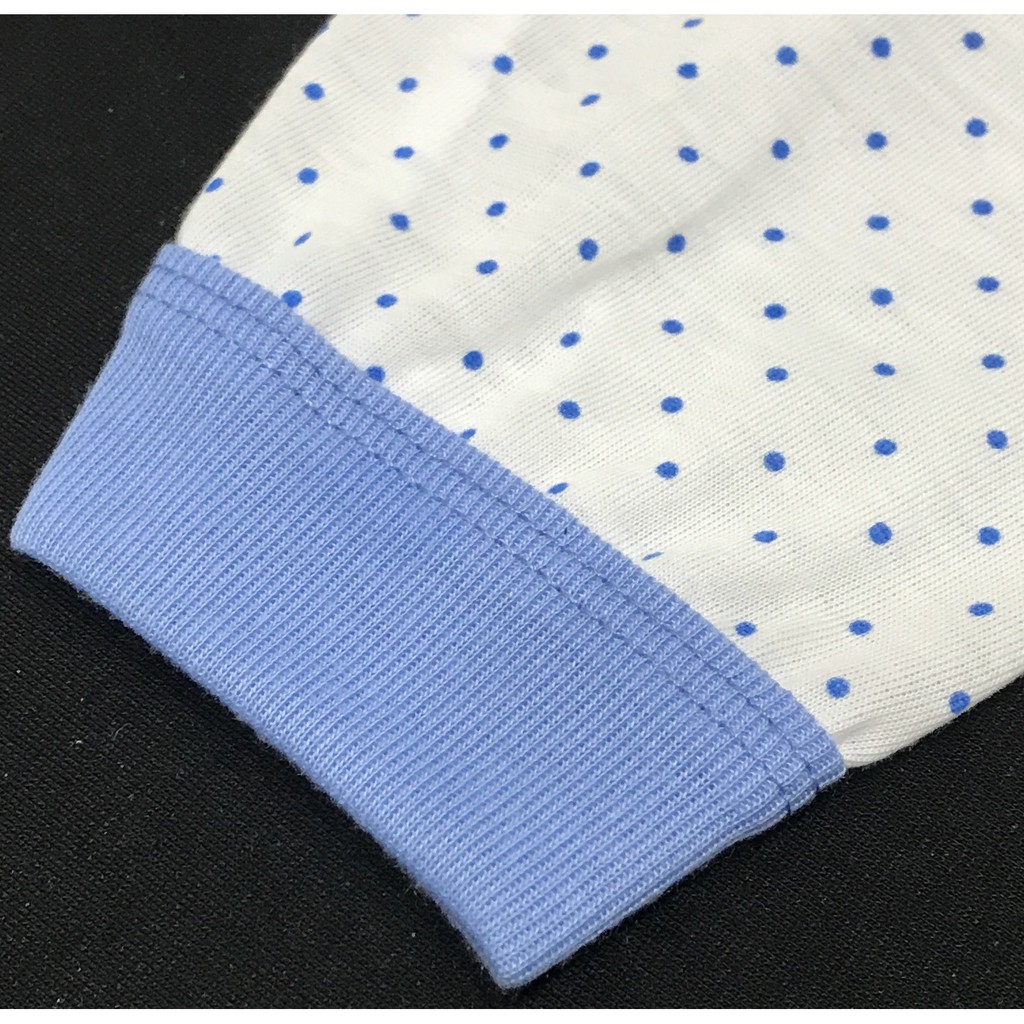 BAYIe - 6 SET Setelan Baju Bayi/Anak Panjang+Celana Panjang POLKADOT RYN 0-3 bulan Bahan Katun TC