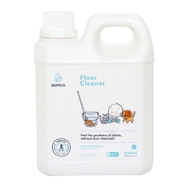 Pureco Refill Floor Cleaner 900ml / Cairan Pembersih Lantai