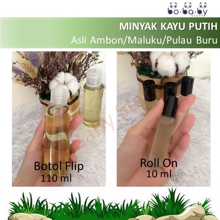 BOBABY MINYAK KAYU PUTIH ASLI AMBON/MALUKU/PULAU BURU BOTOL ROLL ON,BOTOL FLIP ESSENTIAL OIL