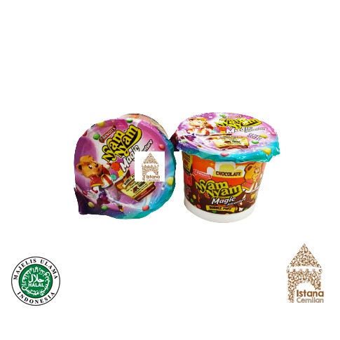 Nyam Nyam Bubble Puff Rice Crispy Cokelat / Strawberry 18 Gram