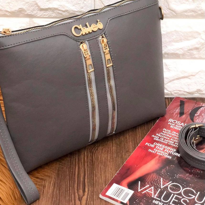 Clutch BONIA DOUBLE ZIPPER Super Premium import tas batam selempang wanita
