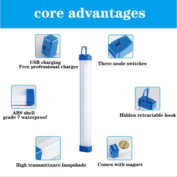 Anbolt Lampu Emergency LED 40W/60W/80W Rechargeable Tahan 10jam