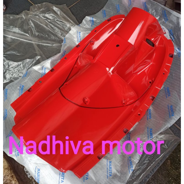 cover inner leksil legshield kontak dasbor scoopy karbu 2009 2010 2011 2012 merah