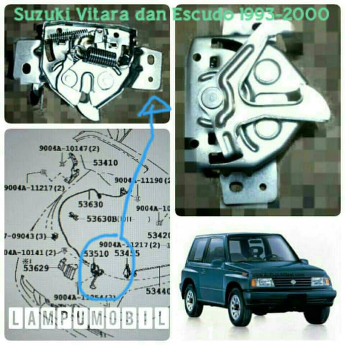 HOOD LOCK / KUNCI KAP MESIN SUZUKI VITARA. ESCUDO 1993-2000
