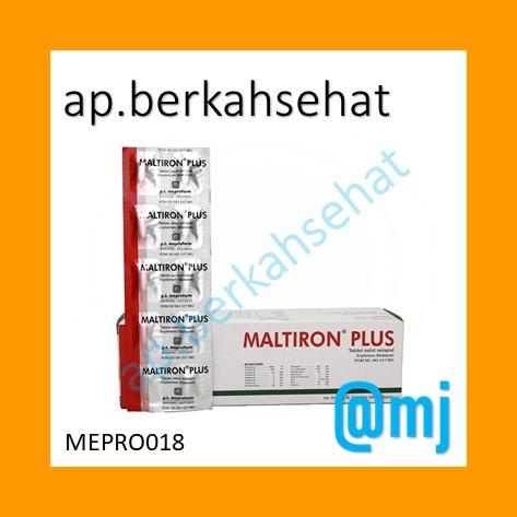 MALTIRON PLUS TABLET ORIGINAL LENGKAP DUS