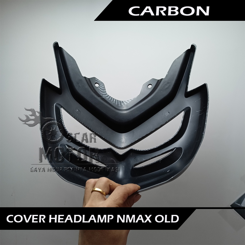 COVER HEADLAMP CARBON NMAX OLD VARIASI LAMPU DEPAN BAHAN ABS NEW PNP