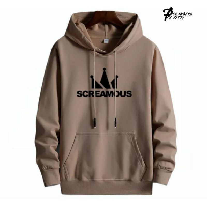 SCREAMOUS HOODIE DISTRO PEKANBARU CLOTH/SWEATER HOODIE ORIGINAL PRIA/WANITA/SIZE L/XL/XXL