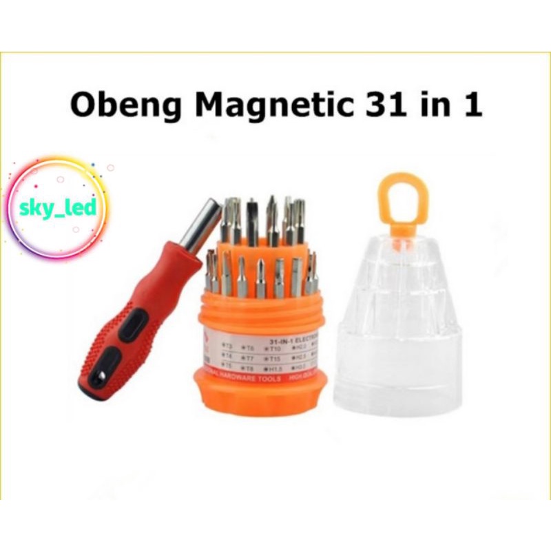 Obeng Set Multifungsi/Obeng Magnetic 31 in 1 / obeng set super murah