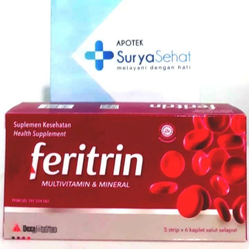 Feritrin 1 box isi 30 kaplet - Vitamin zat besi