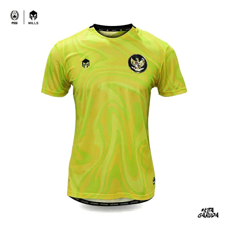 MILLS Timnas Indonesia Third Jersey Keeper Player Isuue 1022GR Yellow