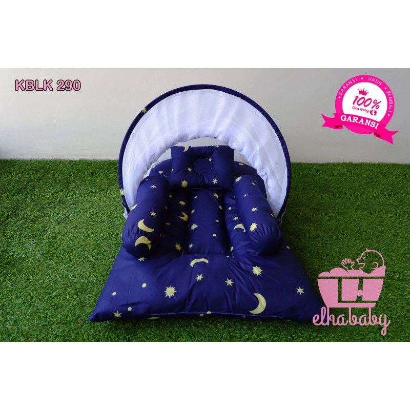 Kasur Bayi lipat berkelambu/Tempat tidur bayi babybess / KASUR/ babybess / KASUR LIPAT /kelambu 136