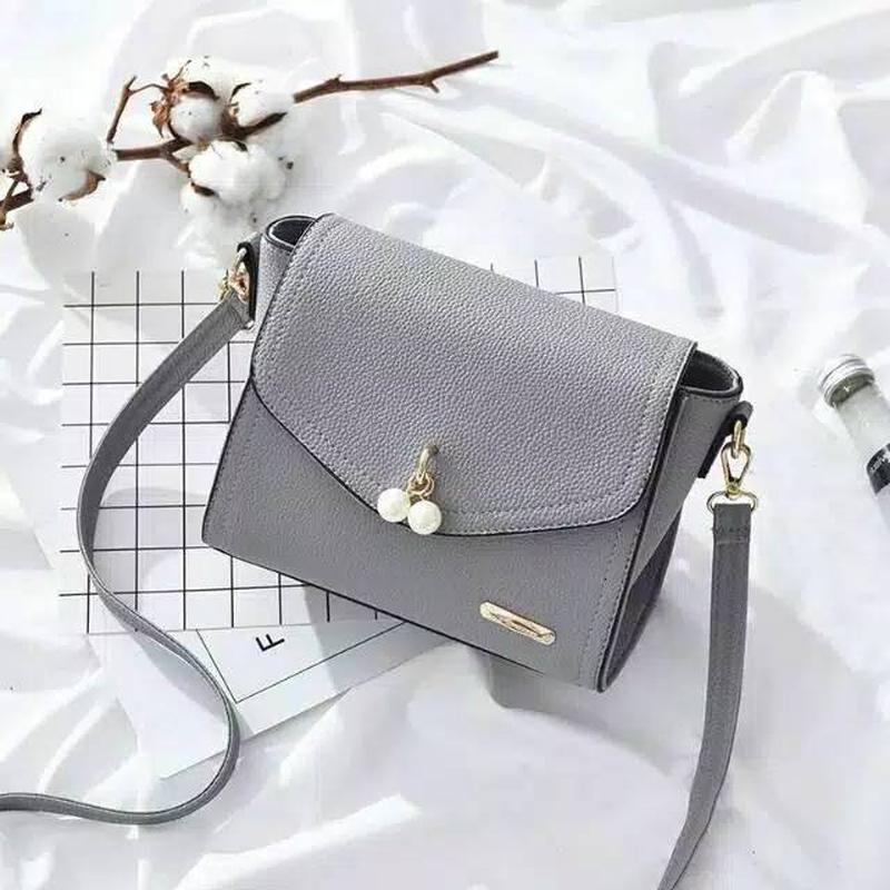 Tas Selempang Kecil Bahu Tenteng Kulit Polos Tali Lilit Ulir Kepang Kt006 Gdm-Tas Selempang Mutiara 