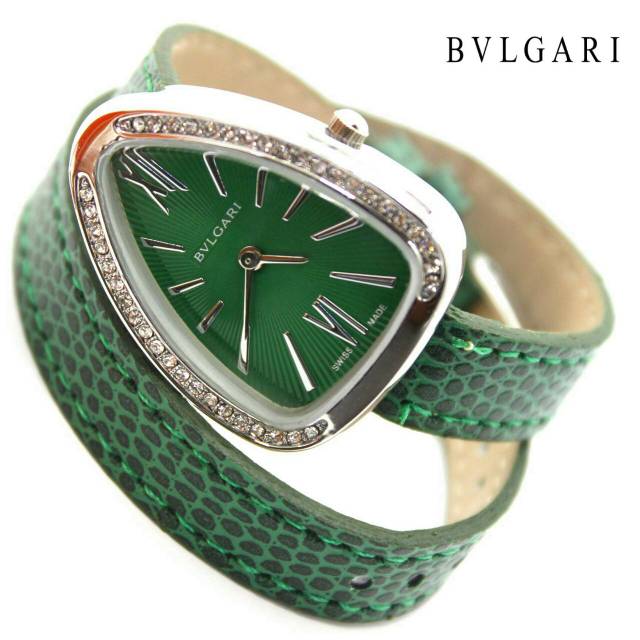 JAM TANGAN WANITA BVLGARI LILIT KULIT MEWAH SIMPLE LEATHER SNAKE ULAR MEWAH ELEGAN