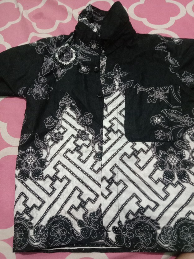 Baju Batik Couple Keluarga Gamis Jumbo Murah Pasangan Modern Muslim | Klyn - 014 Cg Pagar Bungan