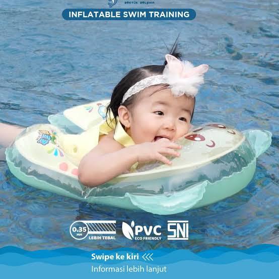 [FREE POMPA] BAN RENANG BAYI BABY FLOW / PELAMPUNG RENANG ANAK / Swim Trainer Babiesfirst swim trainer Doctor Dolphin swim trainer - Ban Renang bayi - Doctor Dolphin Armdands Pelampung