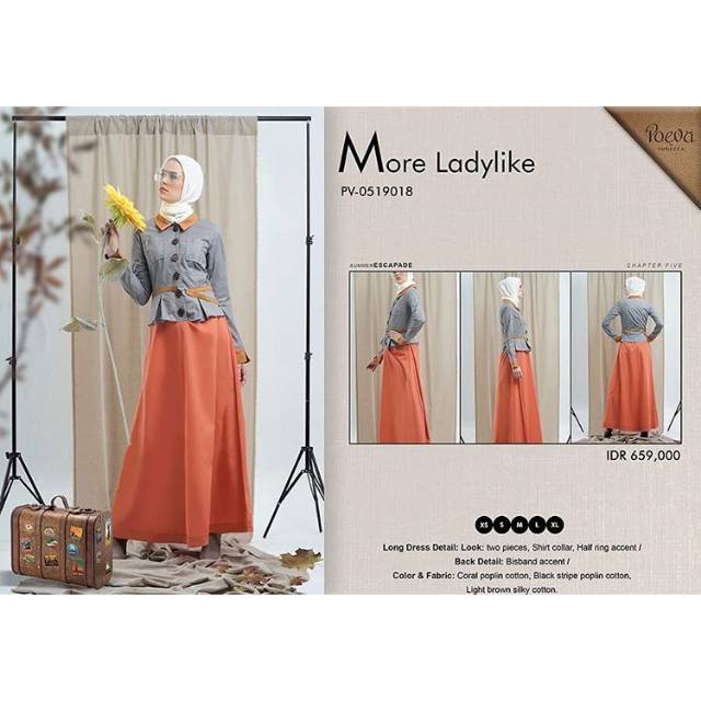 DRESS MUSLIM POEVA MORE LADYLIKE DRESS MODERN