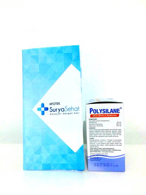 Polysilane Tablet Kunyah Rasa Mint isi 8 tablet