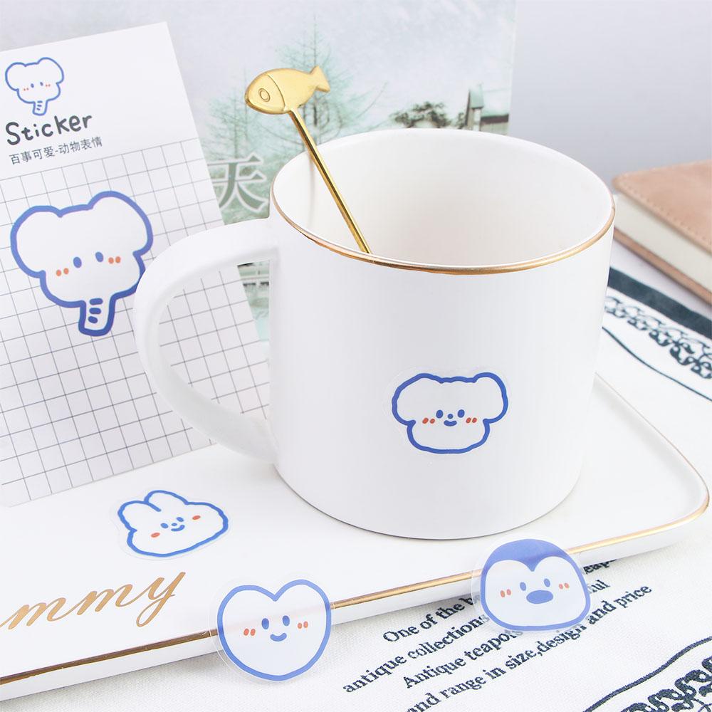 Mxbeauty Stiker Hewan Lucu Alat Tulis Sticker Phone Dekorasi DIY Scrapbooking Note Paper Sticker Custom Handbook Stiker Hias