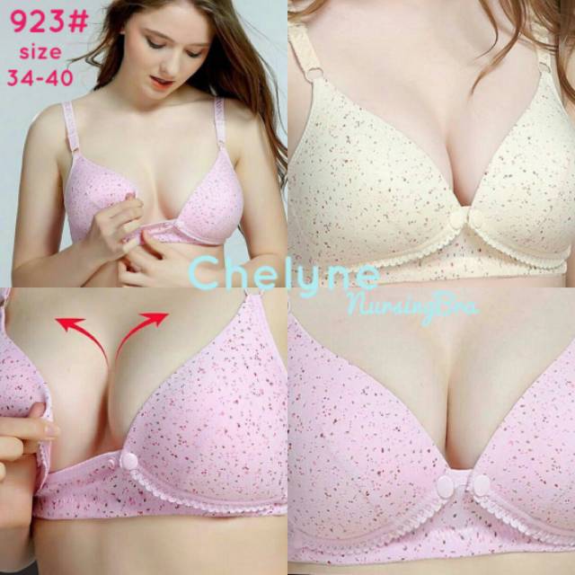 Bh Bra Menyusui Busui Nursing Bra Busa Tanpa Kawat Bra Hamil Chelyne 923 Murah