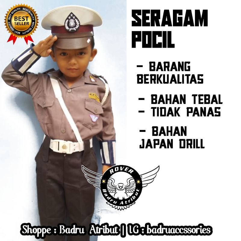 SERAGAM POLISI ANAK ANAK PDL DAN PDH