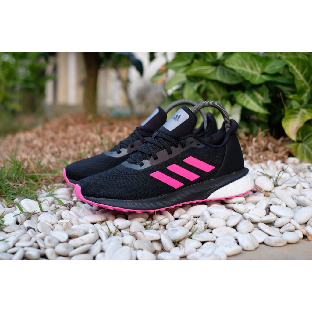 Sepatu Original Adidas Boost Astrarun Black Pink