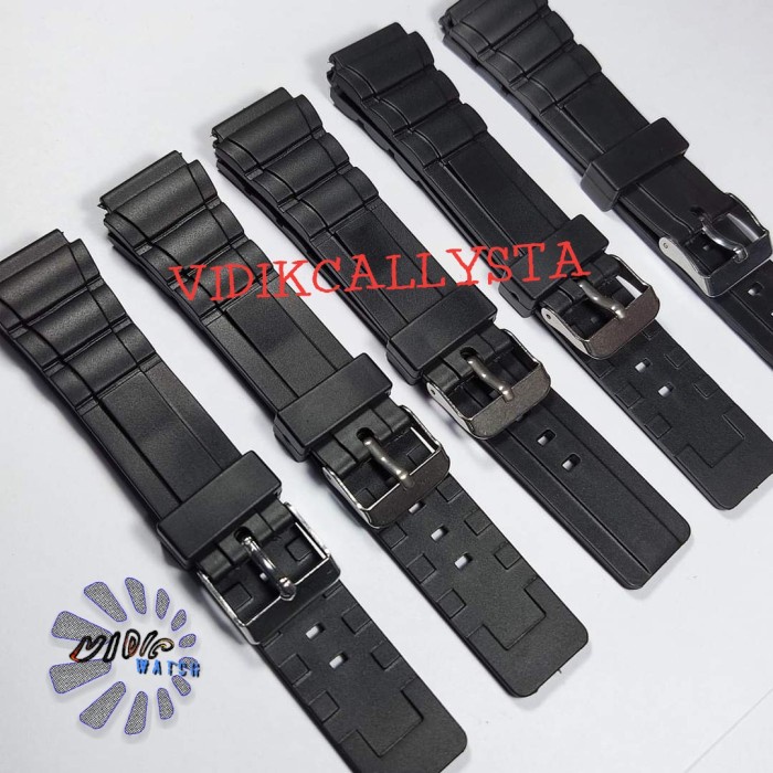 Tali Karet Jam Tangan Murah Casio Qnq 18mm Hitam 18 MM