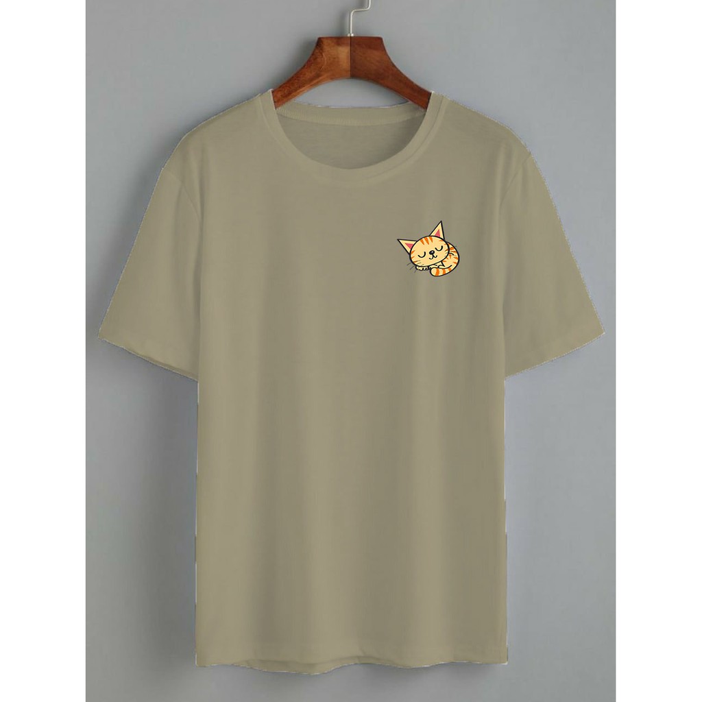 kaos sleeping cat / kaos wanita / KATUN 24S