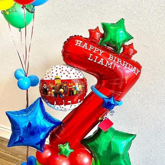 ❋ 10 pcs balon latex motif game Roblox/dekorasi ulang tahun/ultah anak ➥