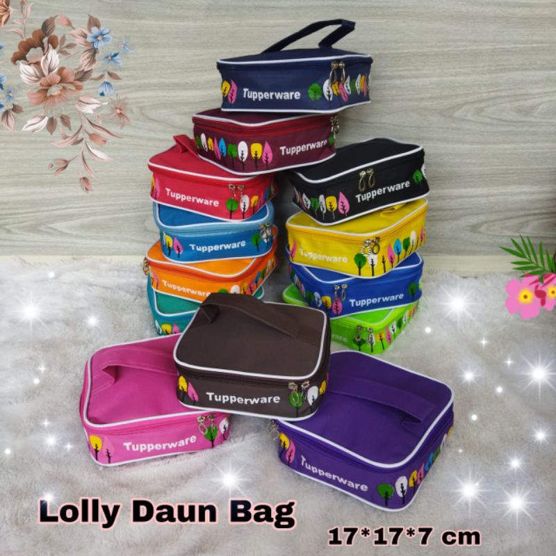 Tas bekal Lolly motif  Daun / Tas Lolly tupp / tas bekal Anak