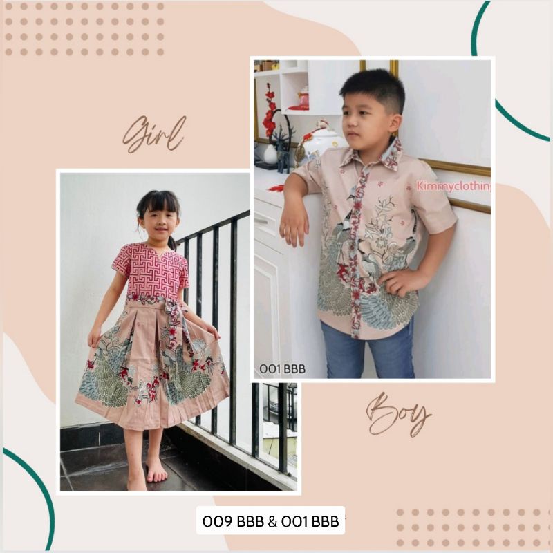 001 BBB/S-009 BBB/S-DRESS ANAK-KEMEJA ANAK-BATIK FAMILY- BATIK COUPLE ANAK