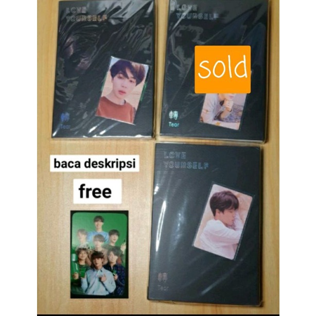 BTS Album Tear Y dan Tear U Unsealed PC Jimin