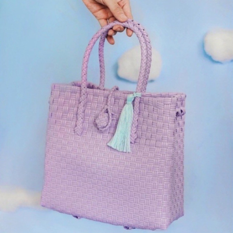 Adhisty Lilac M - ASKARA (Tas Tote / Tas Anyam / Tote Bag)