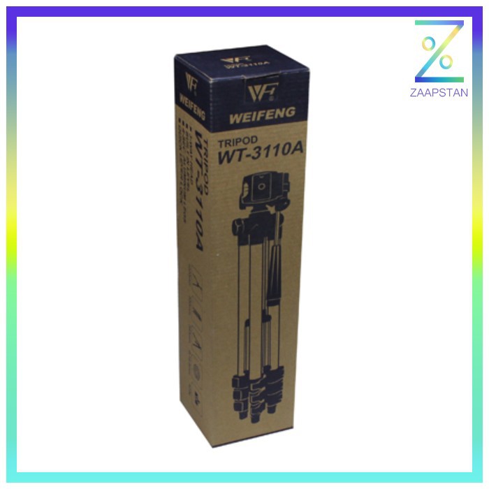 Weifeng Tripod Stand 4-Section Aluminium with Brace- WT-3110A Original