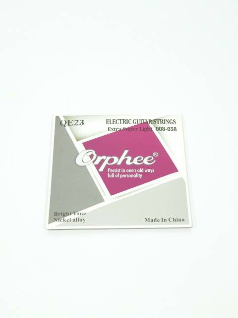 Senar Gitar Elekrik Listrik String Merk Orphee Ukuran 0.08 dan 0.09 Bonus Pick Murah Jakarta