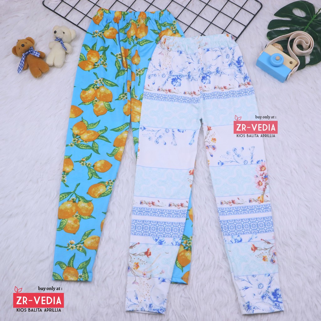 Legging Carlissa uk 8-10 Tahun / Celana Anak Panjang Perempuan Leging Salur Tanggung Murah Adem kiosbalitaaprilia